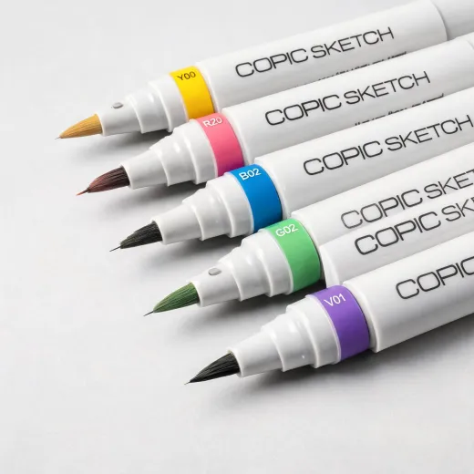 Copic Sketch oval-barrel marker family